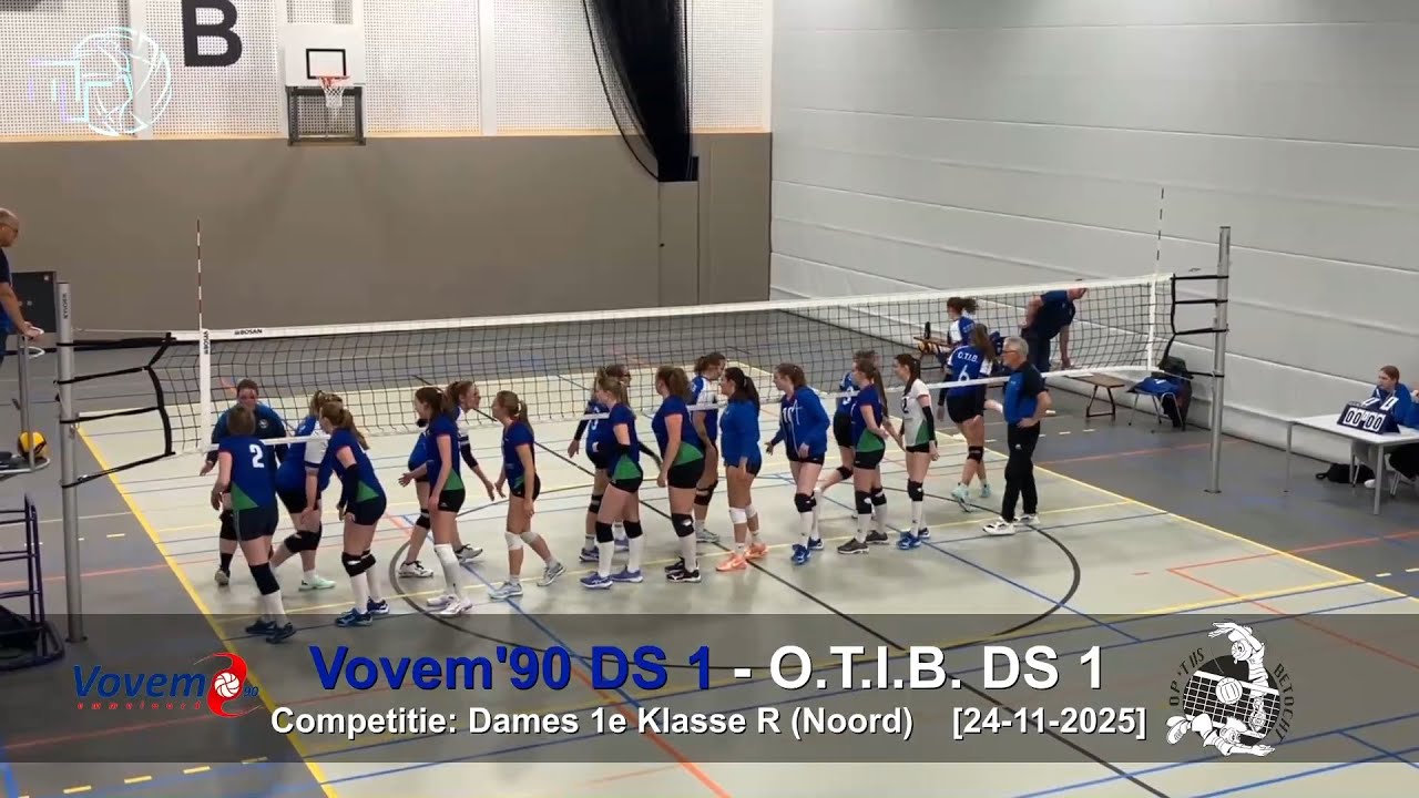 Volleybal Dames 1e Klasse R: Vovem'90 D1 - O.T.I.B. D1 [24-11-2025]