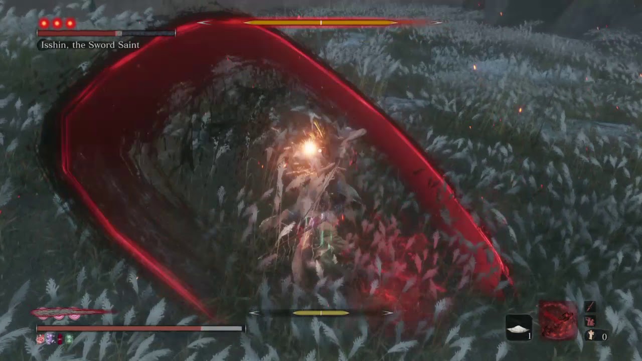Sekiro Isshin Boss Speed Run using Red Lump and Rice
