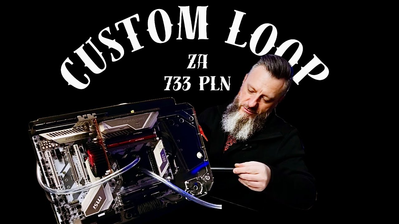 Custom loop z używanych części i budowa układu na miękkich rurkach. Odpakowanie Dark Power Pro 1300W