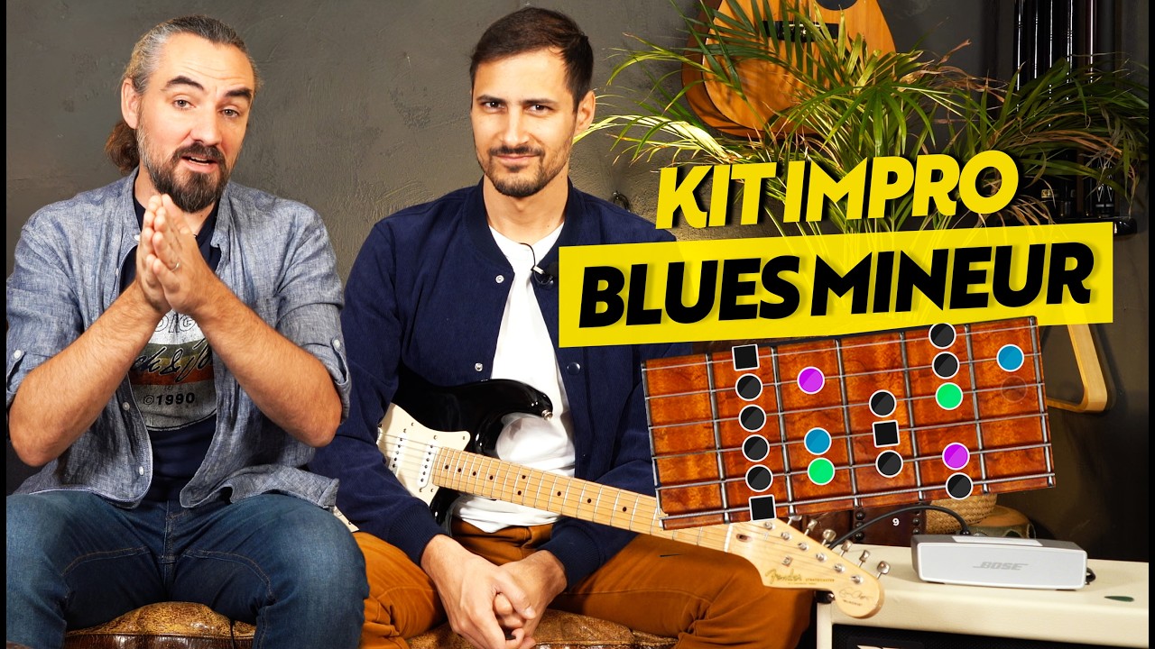 Martin nous fait un cours pour SONNER BLUES sur ce Backing Track