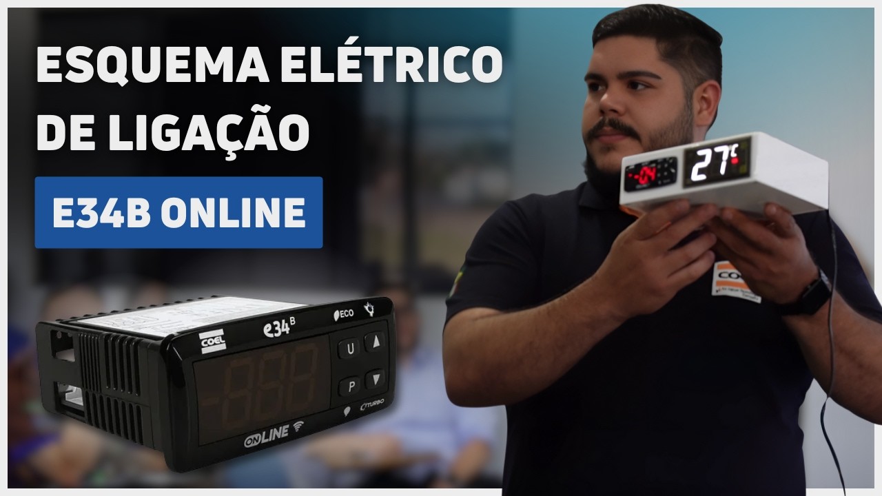 DIAGRAMA LIGAÇÃO ELÉTRICA - CONTROLADORE REFRIGERAÇÃO COEL E34B