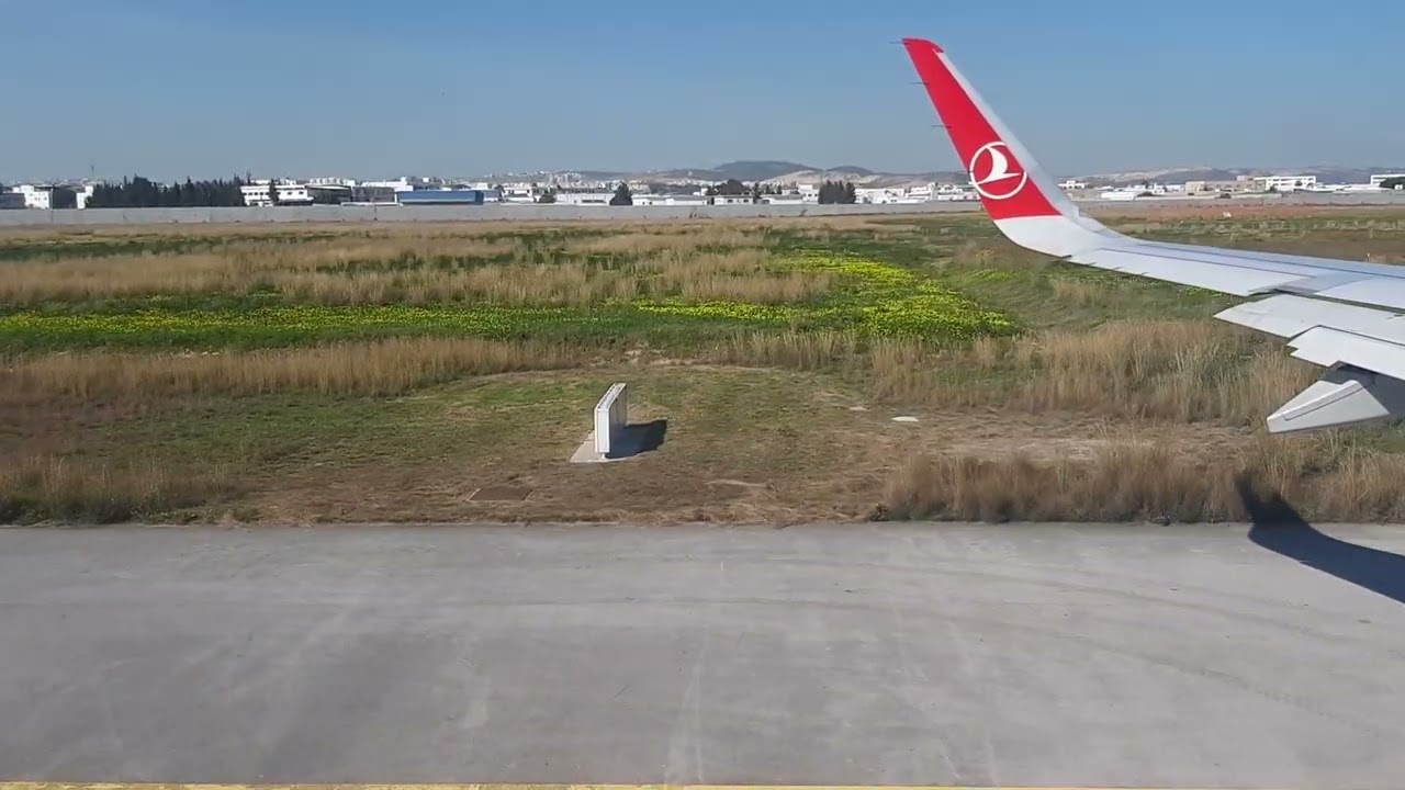 Aerport Tunis Carthage Decollage Turkish Airlines