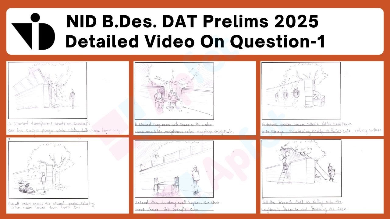NID B.Des Paper 2025 | NID DAT Prelims Question - 1 Analysis & Discussion | NID Paper Solution