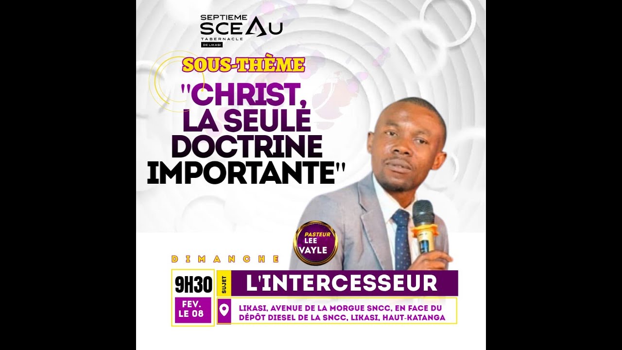 CHRIST LA SEUL DOCTRINE IMPORTANTE ||  PASTEUR LEE VAYLE   |  DIM  08/O2.2026