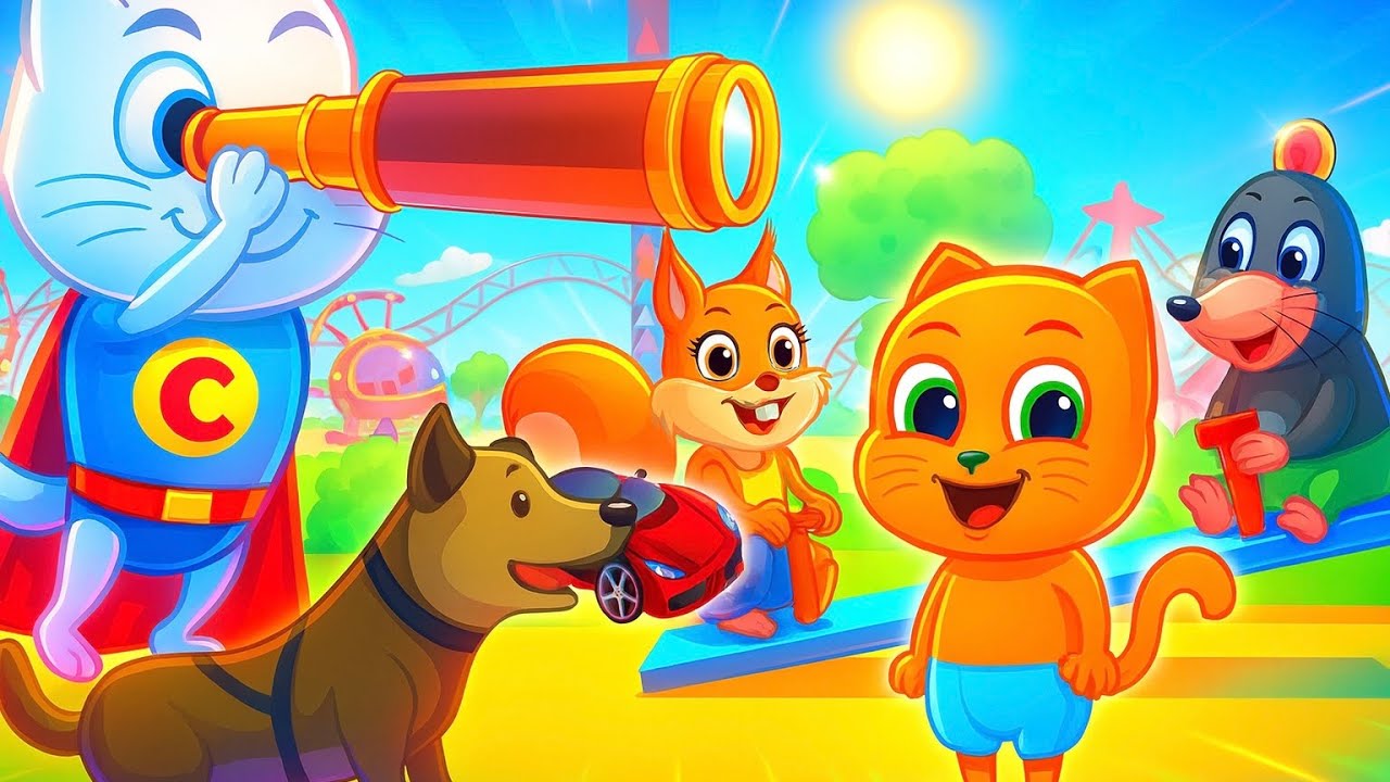 Cats Family in English - NAUGHTY PUP! Cartoon for Kids 4K