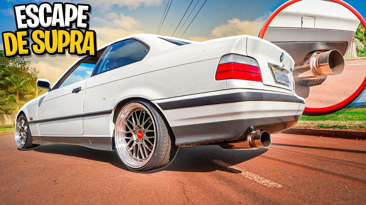 TESTEI O ESCAPE DE SUPRA NA MINHA BMW E36