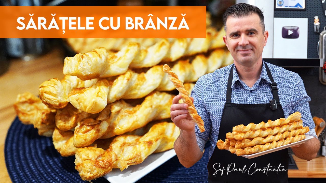 🧀 Le-am răsucit și… gata! Cele mai simple șărățele pe care le-am mâncat! 🔥 Șef Paul Constantin