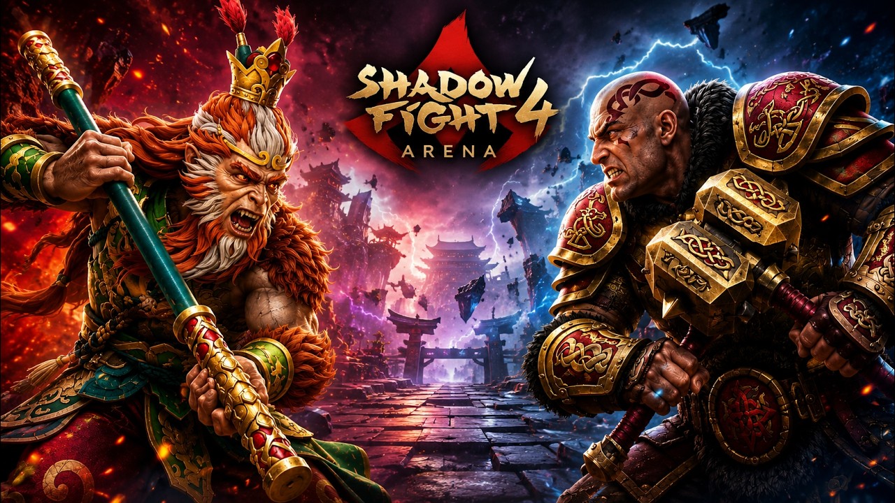 🐵 Monkey King vs Sarge 🔥 Ultimate Rage Battle | Shadow Fight 4 Arena #4k