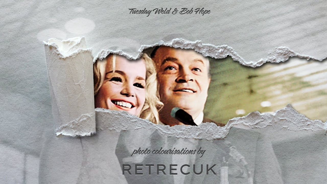 Tuesday Weld & Bob Hope - Photo Colorization