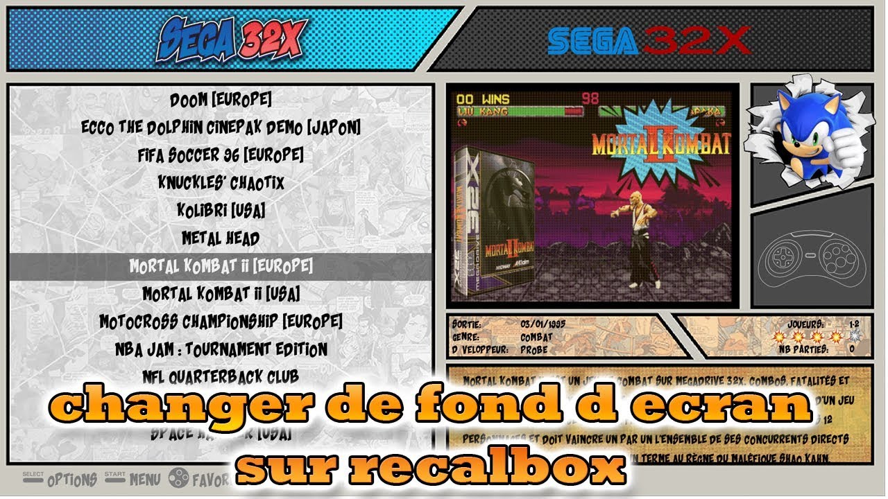 recalbox tuto pour changer les fonds d ecran avec le fameux mode comics
