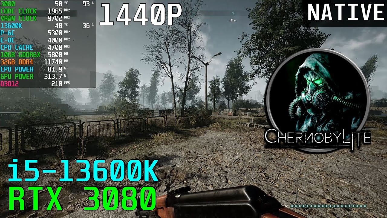 Chernobylite Enhanced Edition [High / Native] RTX 3080 OC - 13600K 5.3GHz 1440P