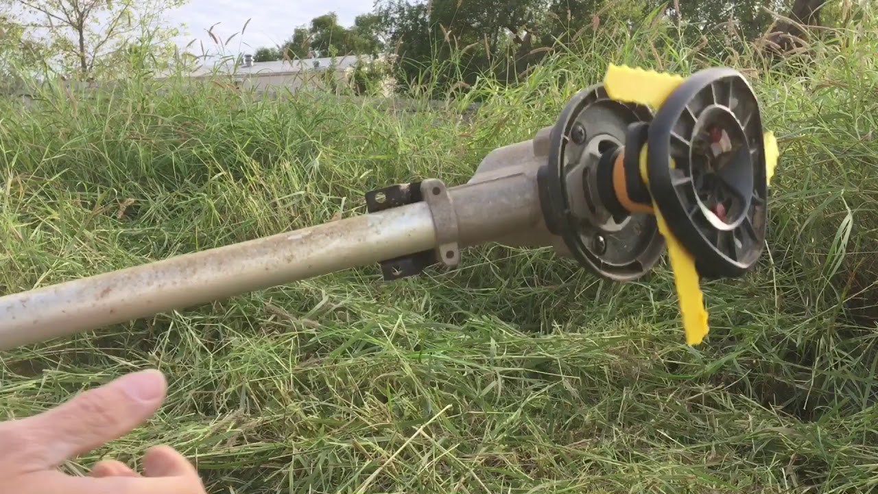 EGO Trimmer Turned into a Brush Cutter