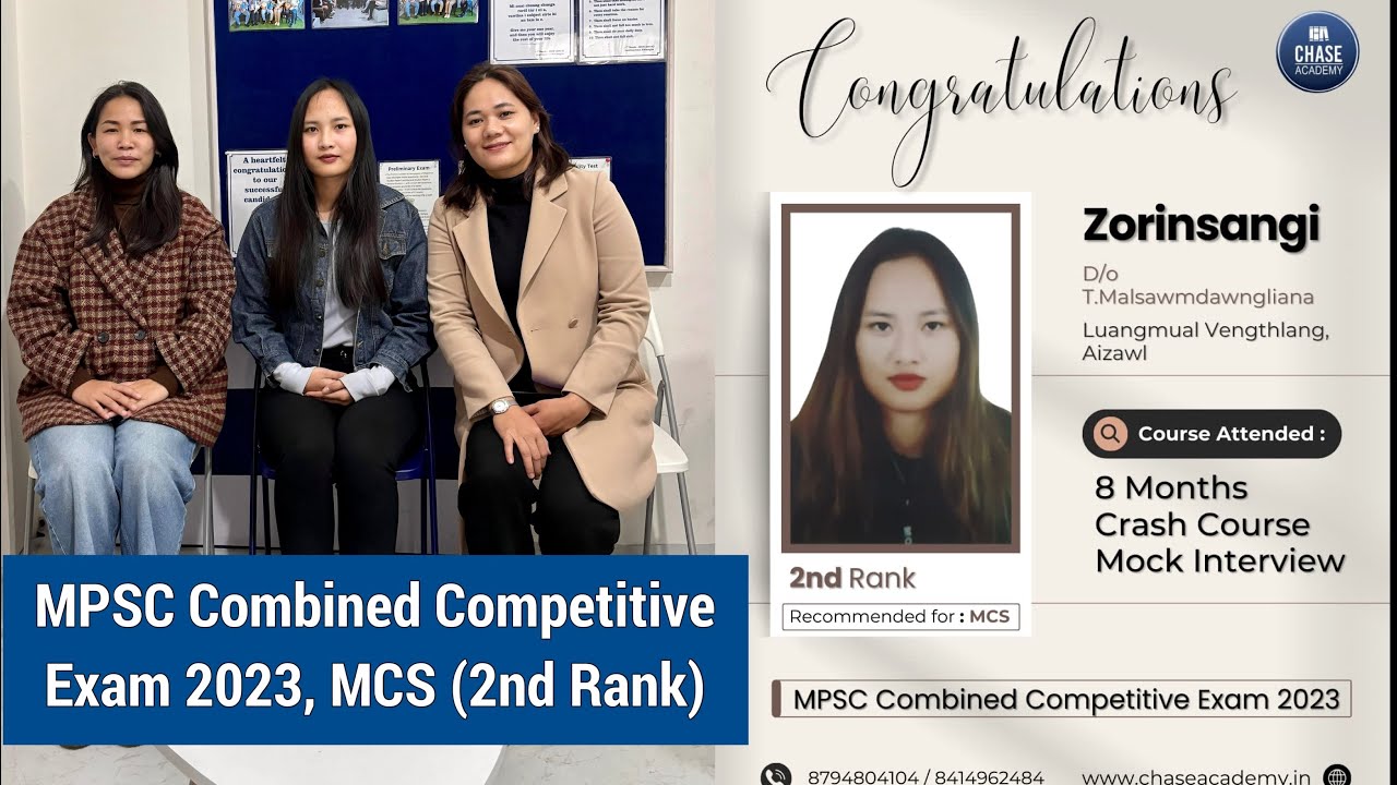 2023 MCS 2nd Rank Zorinsangi Chase Academy ah alo lêng e 🥳