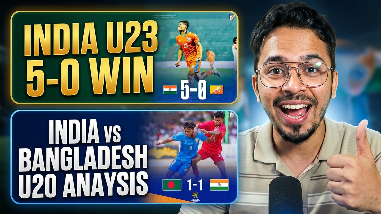 India vs Bhutan U23 Highlights | SAFF U20 Championship 2026 India vs Bangladesh | India u17 3-0
