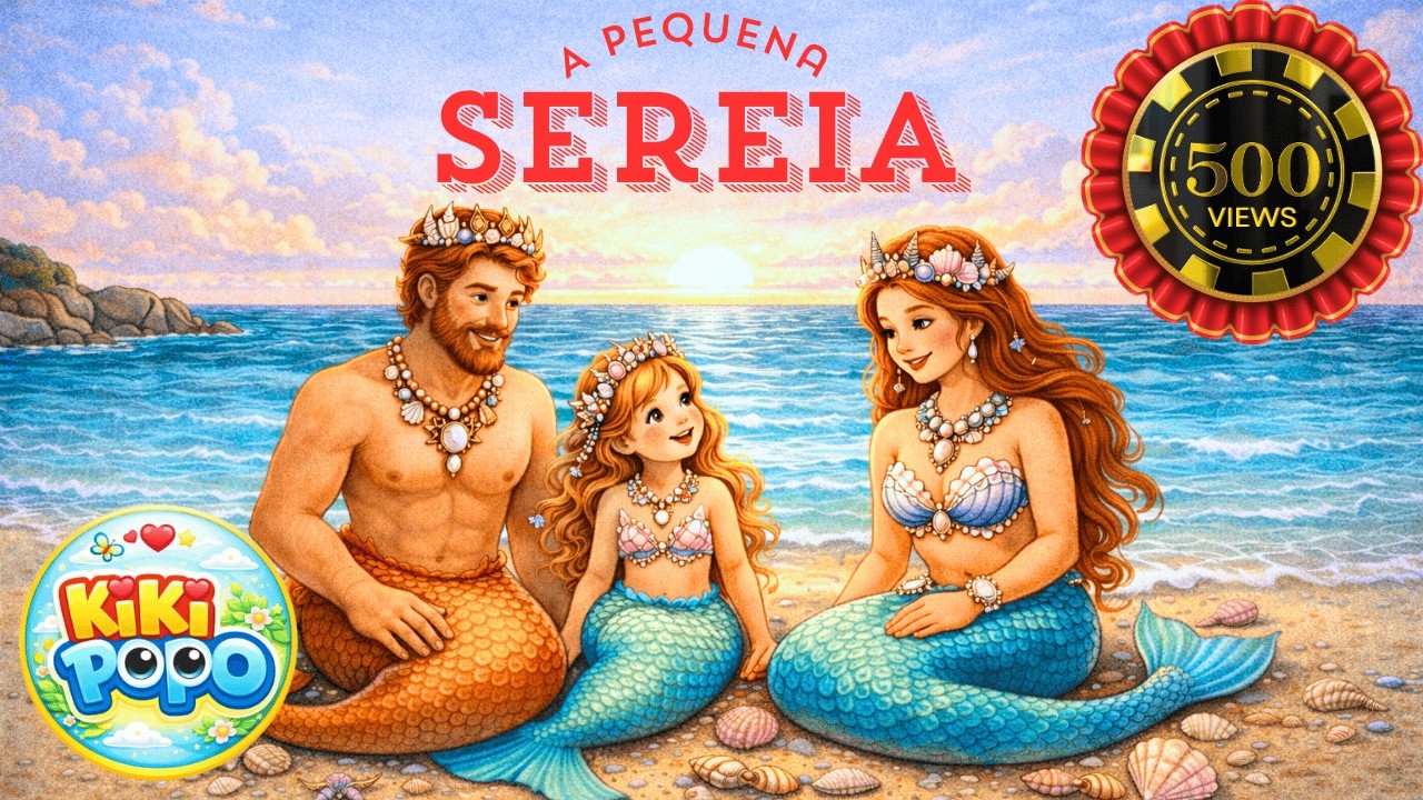 A Pequena Sereia 🌊🧜‍♀️ | História Animada para Crianças | Imaginação e Escuta