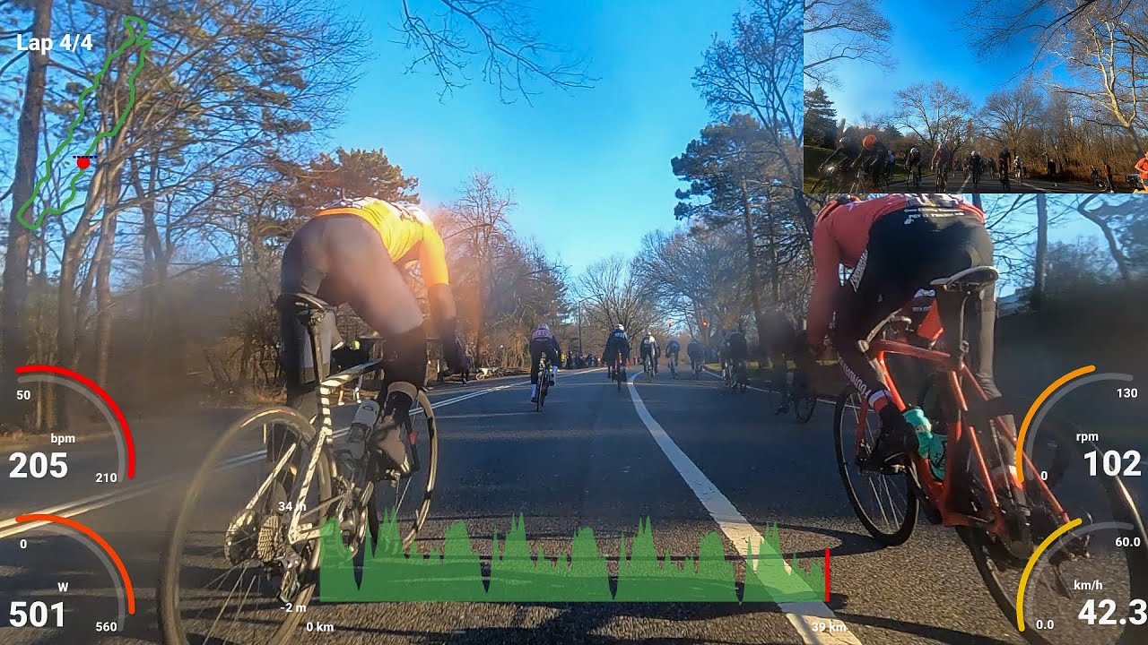 Central Park Road Race | Cat 3/4 | 3 Mar 2024 | Ari GoPro + Telemetry