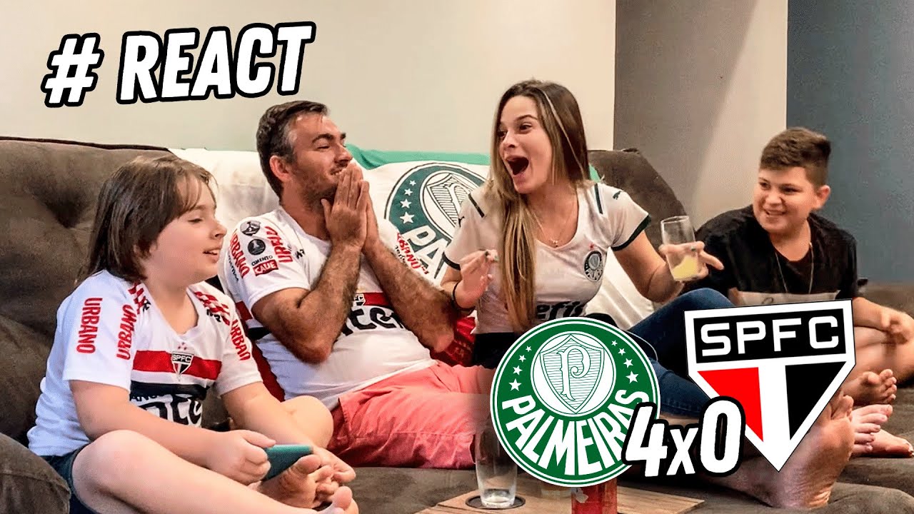 REACT | Palmeiras 4x0 São Paulo | Goleada no trikas!