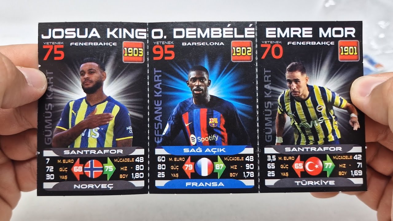 5x Packs of WEIRD football cards from TURKEY - Mikes Cards and Stickers # 624