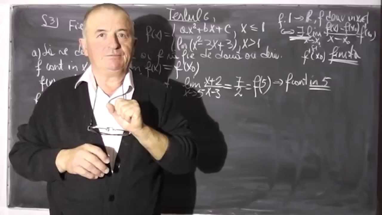 1/3 Lectia 282 - Continuitate Derivabilitate Sisteme liniare Matrici Determinanti Integrale