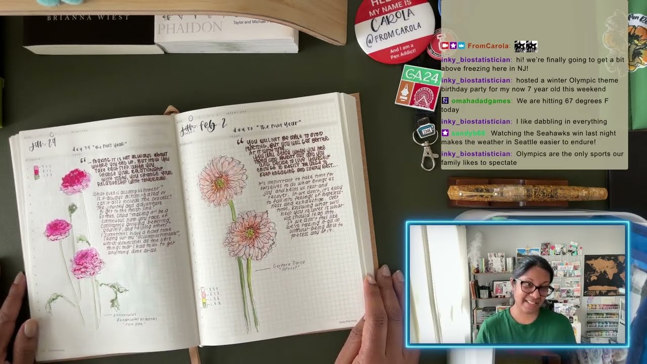 Journal and Draw With Me | Feb 9 Livestream Replay