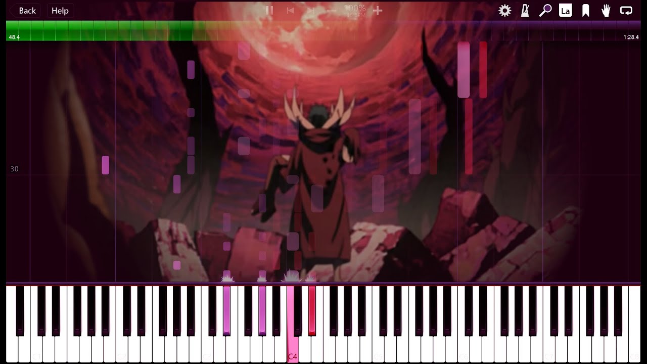 Naruto Shippuden - Ending 28: Niji (Piano Synthesia)