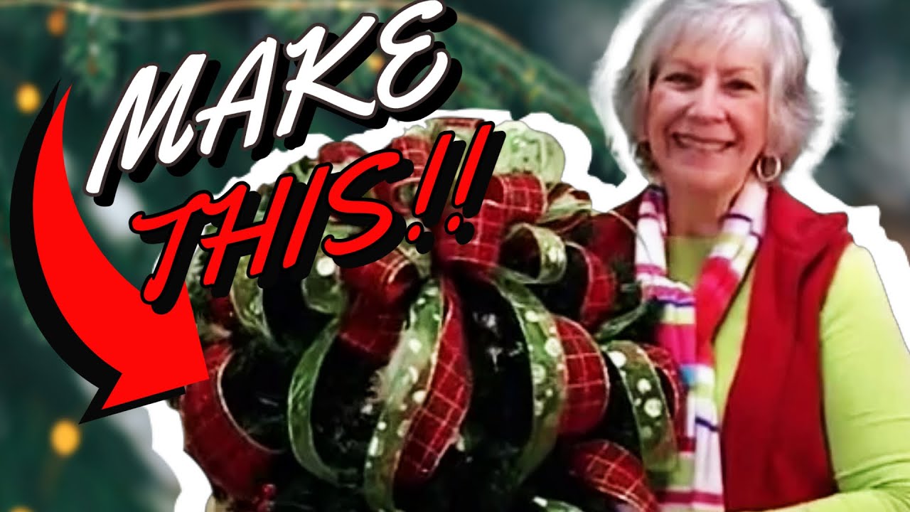 Best Christmas Wreath | How to Two Ribbon Bow for a Wreath