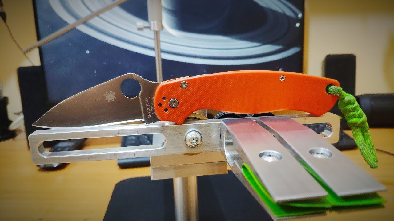 Заточка ножа Spyderco Paramilitary 