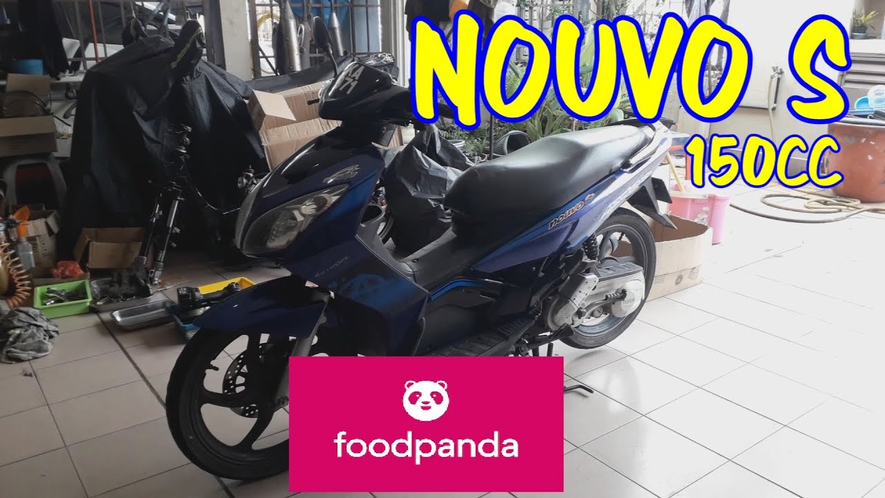 YAMAHA NOUVO S | RIDER FOODPANDA UPGRADE MOTOR KESAYANGAN