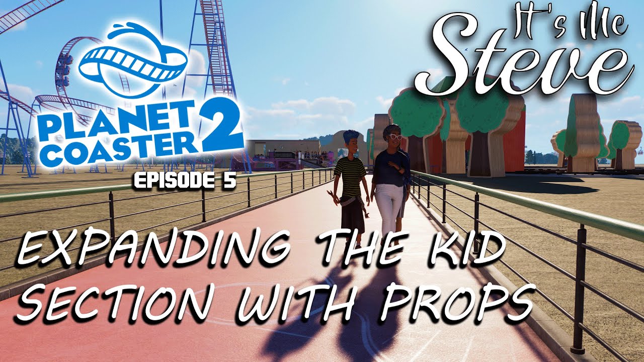 We expanded the kid's section to have more decoration and rides – Red Carpet Park [Planet Coaster 2]