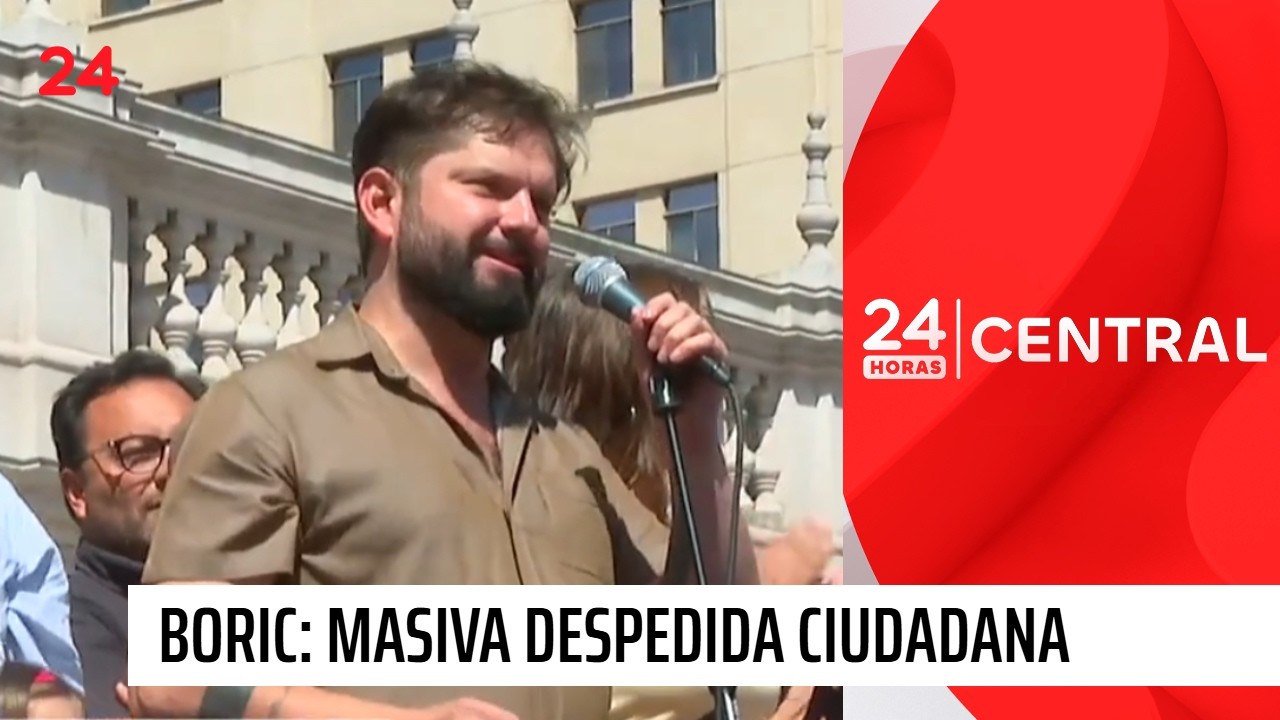 Masiva despedida ciudadana de la administración de Boric | 24 Horas TVN Chile