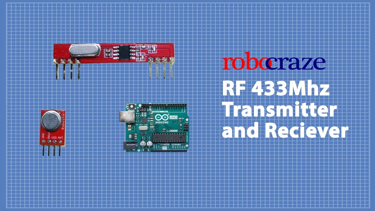 RF 433 MHz Transmitter and Receiver (With Demonstration)