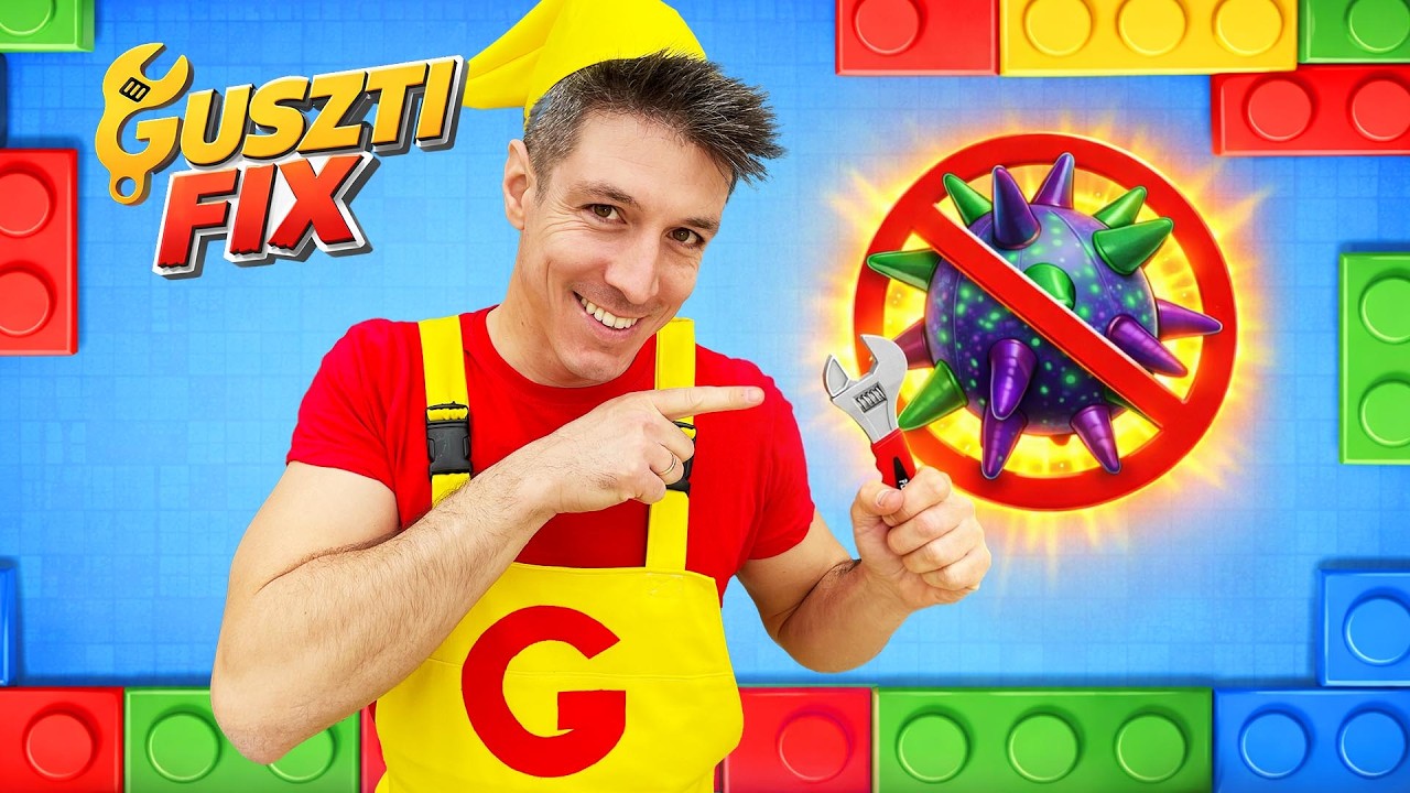 Bacilusok támadnak! | Guszti Fix megoldja 🛠️ (Montessori)
