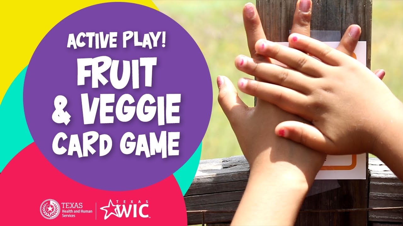 Physical Activity Games for Kids: Fruit and Veggie Card Game
