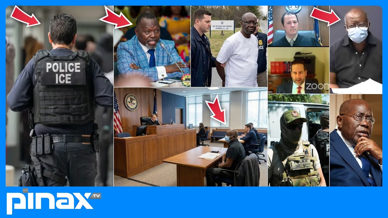 CCTV Captures Ken Ofori Atta Appearance before US Prez Trump Immigration Judge, Possible Jail NEXT