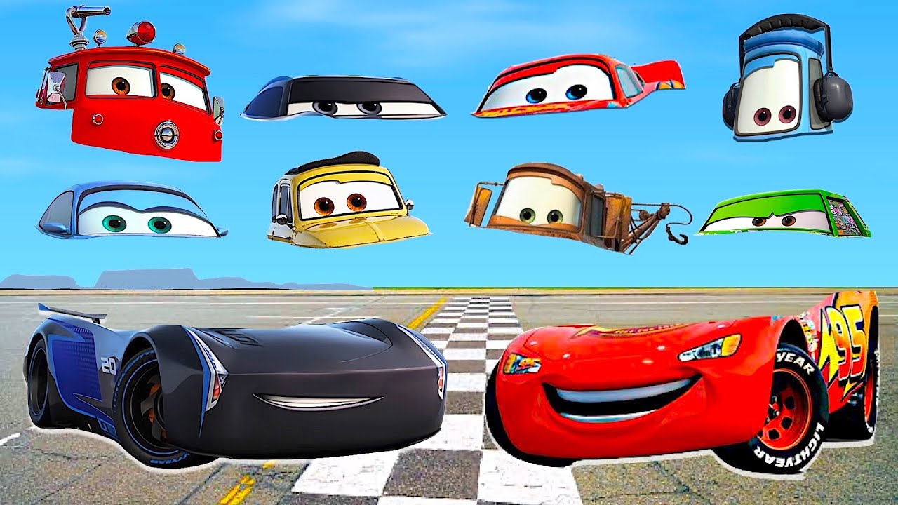 カーズのおかおはどれだ？＃３　Wrong Head Puzzles Lightning McQueen Disney Cars 라이트닝 맥퀸