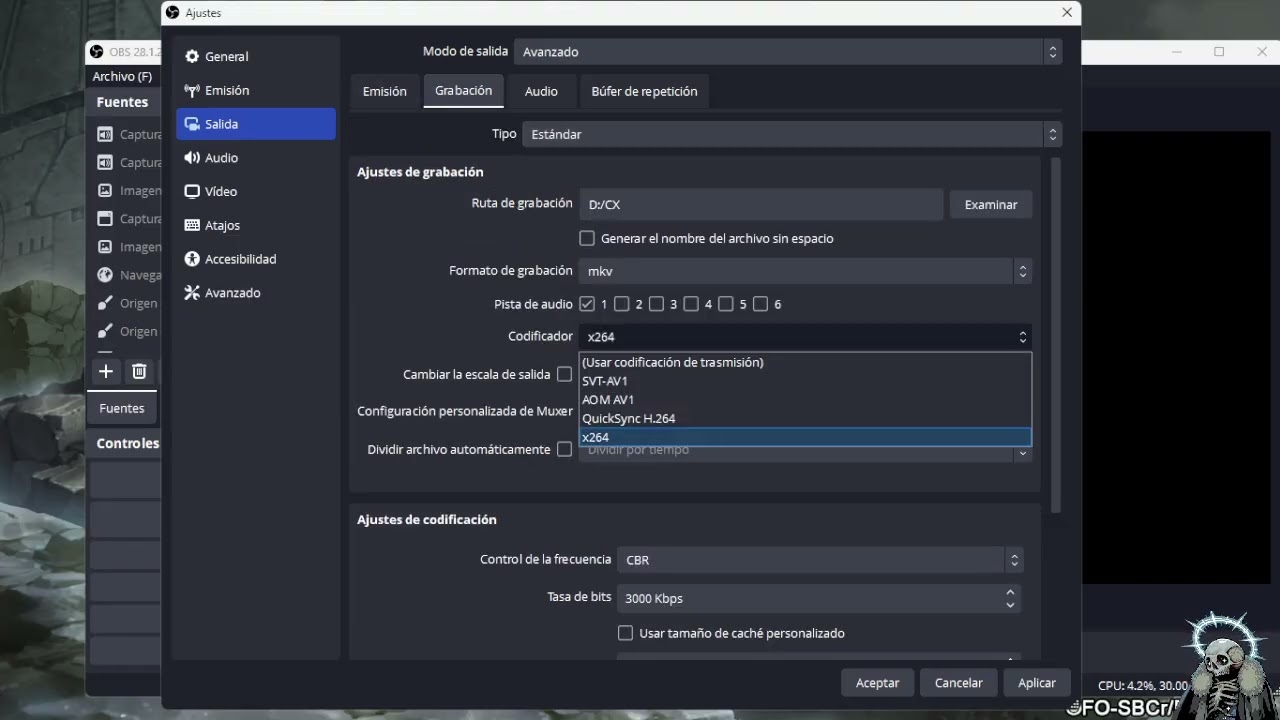 Como configurar el obs studio, con mejor optimización.