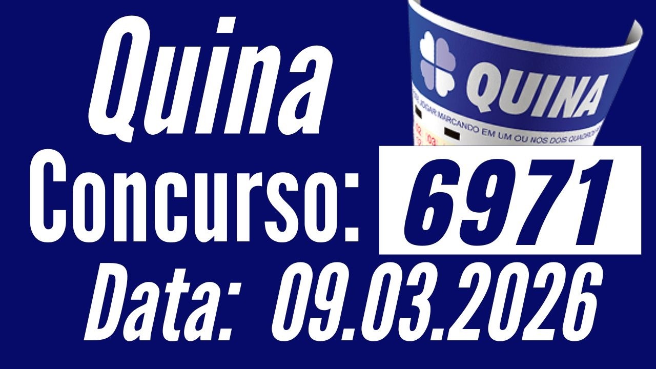 Resultado Quina de hoje 09/03 concuraso 6971 / Fernando Arruda Loterias