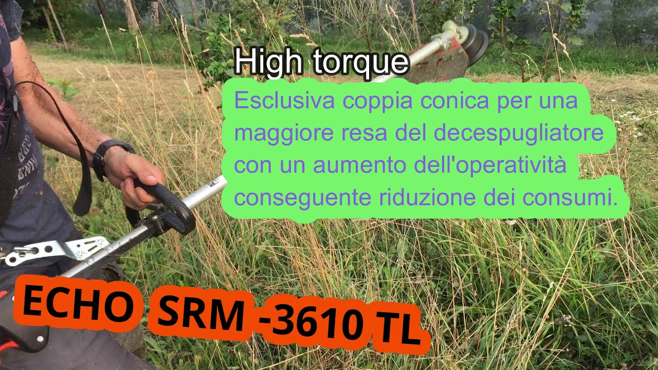 DECESPUGLIATORE  ECHO SRM3610T primo test