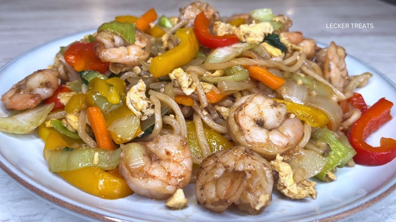 Delicious Shrimp Noodle Stir Fry