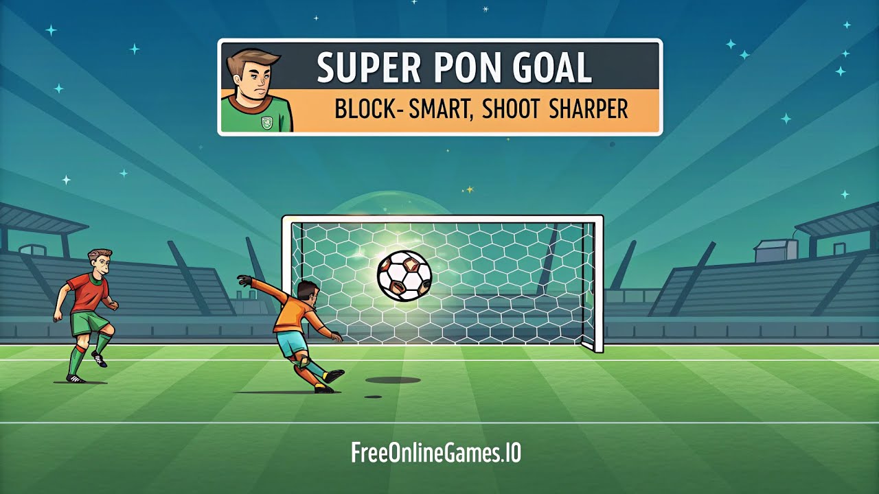 Super Pon Goal – Block Smart, Shoot Sharper.