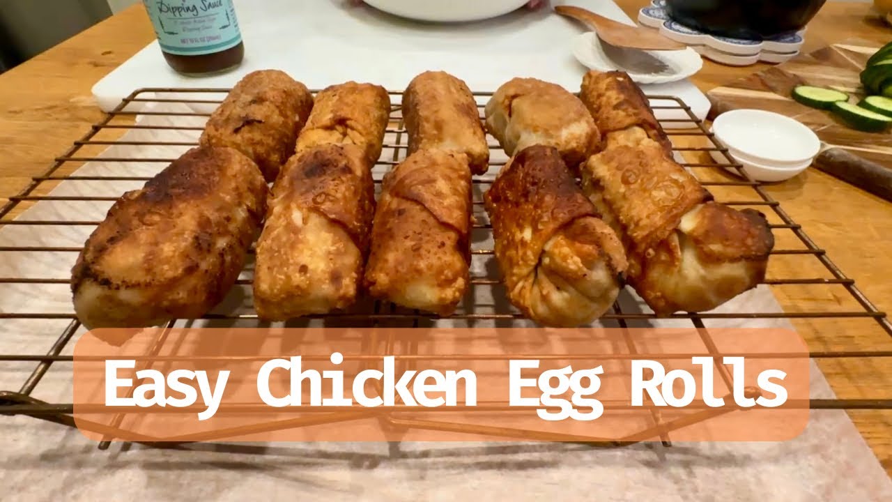 Easy Chicken Egg Rolls (Easy Homemade Egg Rolls)