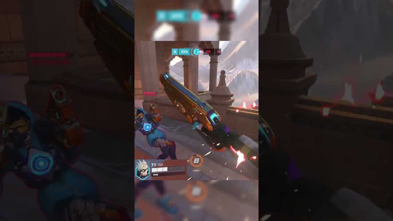 The Cleanest Tracer Outplay (TOP 500)  #shorts #overwatch #overwatch2