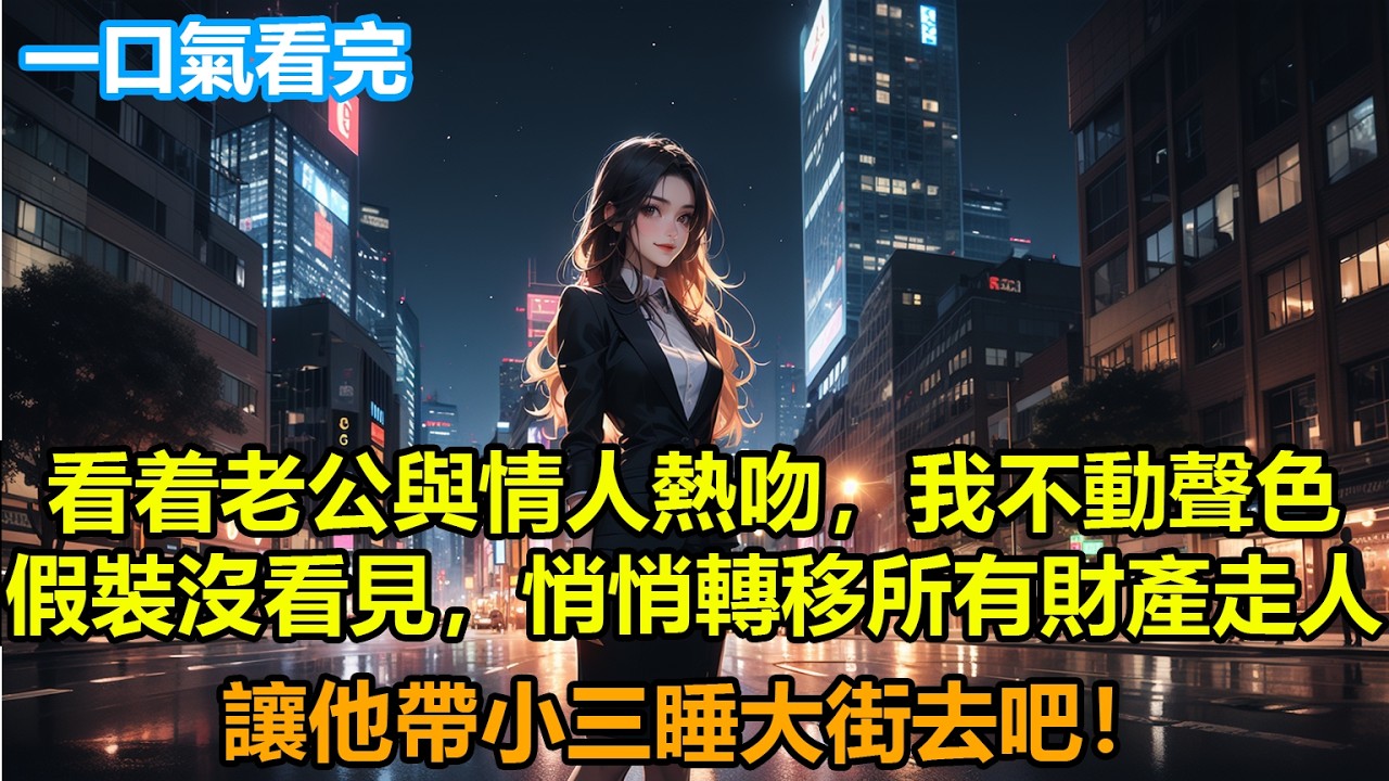 看着老公與情人熱吻，我不動聲色假裝沒看見，悄悄轉移所有財產走人，讓他帶小三睡大街去吧！