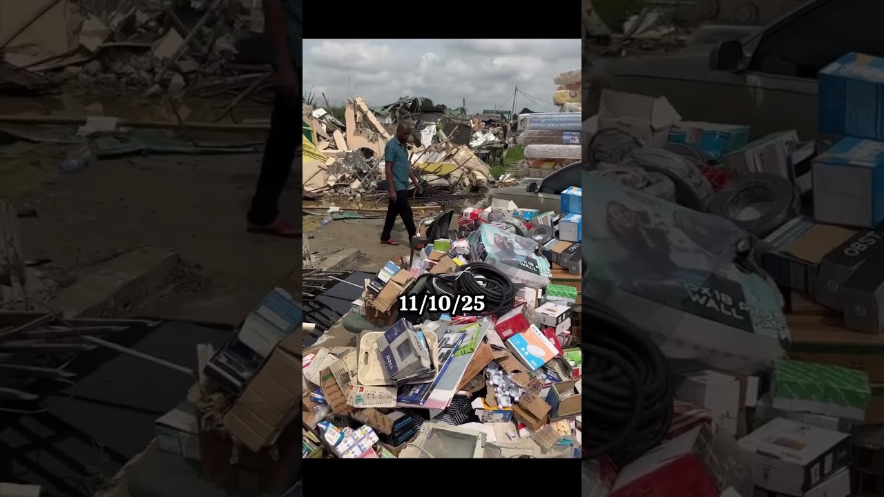 Demolition of igbo traders shops in lagos without notice.
