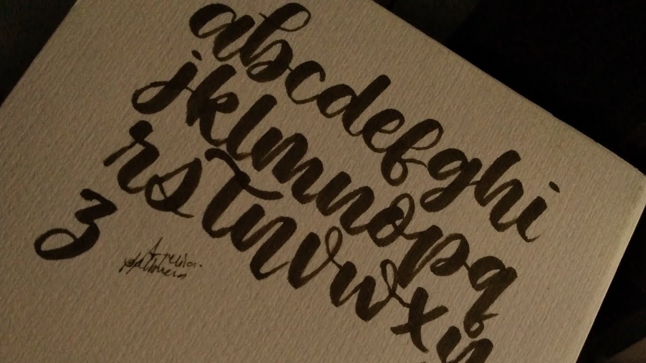 Basic Calligraphy for Left Handed