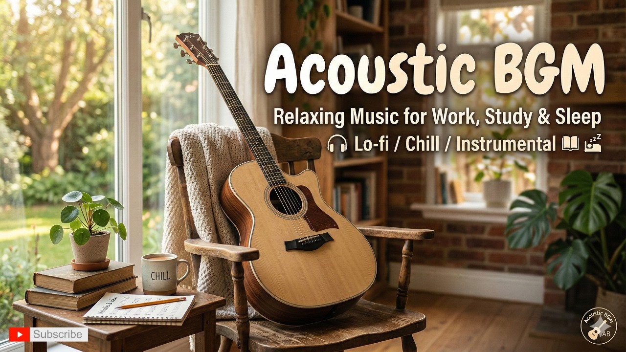 Relaxing Acoustic Guitar for Study, Work & Deep Focus 🌅