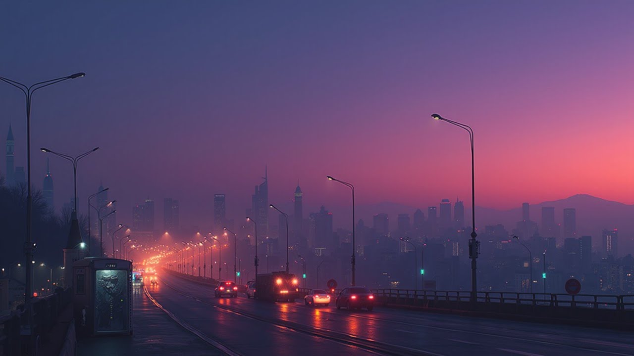 Ностальгический Lofi хип-хоп для сна и релакса ~ Атмосфера ночной поездки по Токио