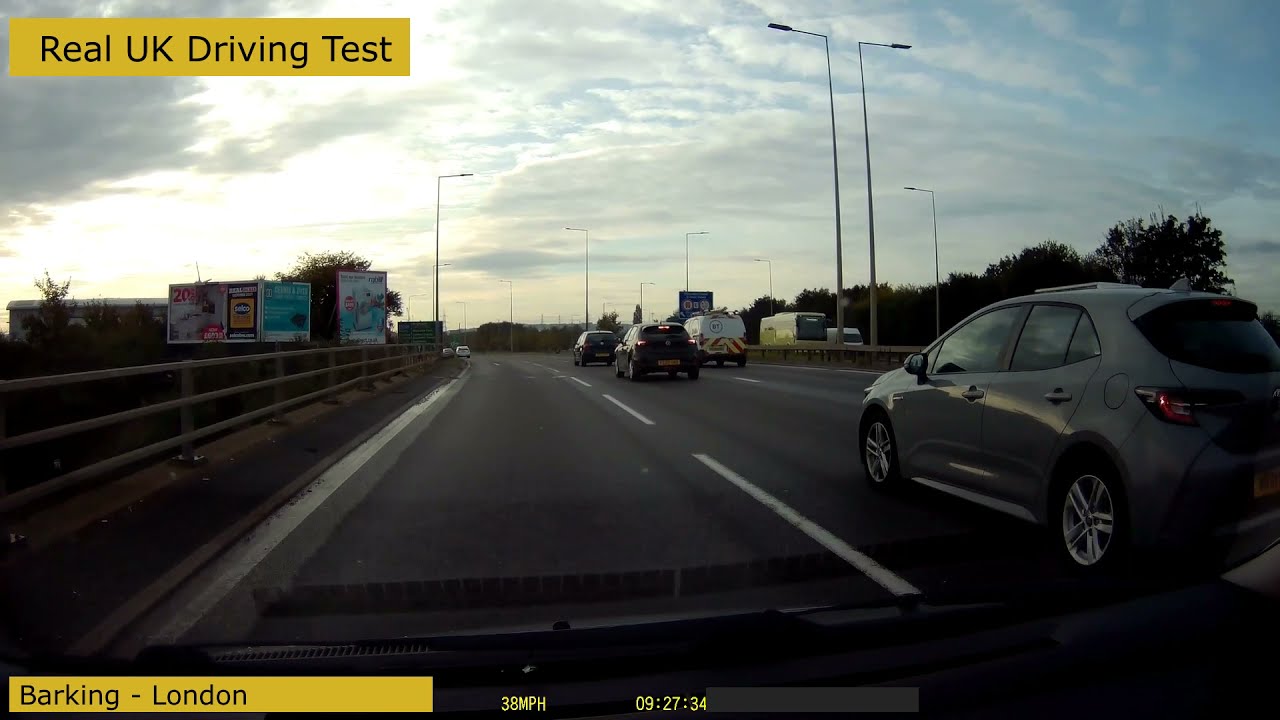 Real Driving Test London UK - Barking - A406 - A13