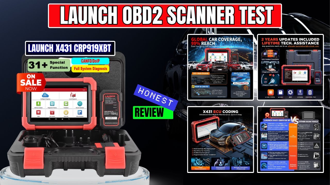 Launch X431 CRP919XBT Hands‑On OBD2 Scanner Test ||