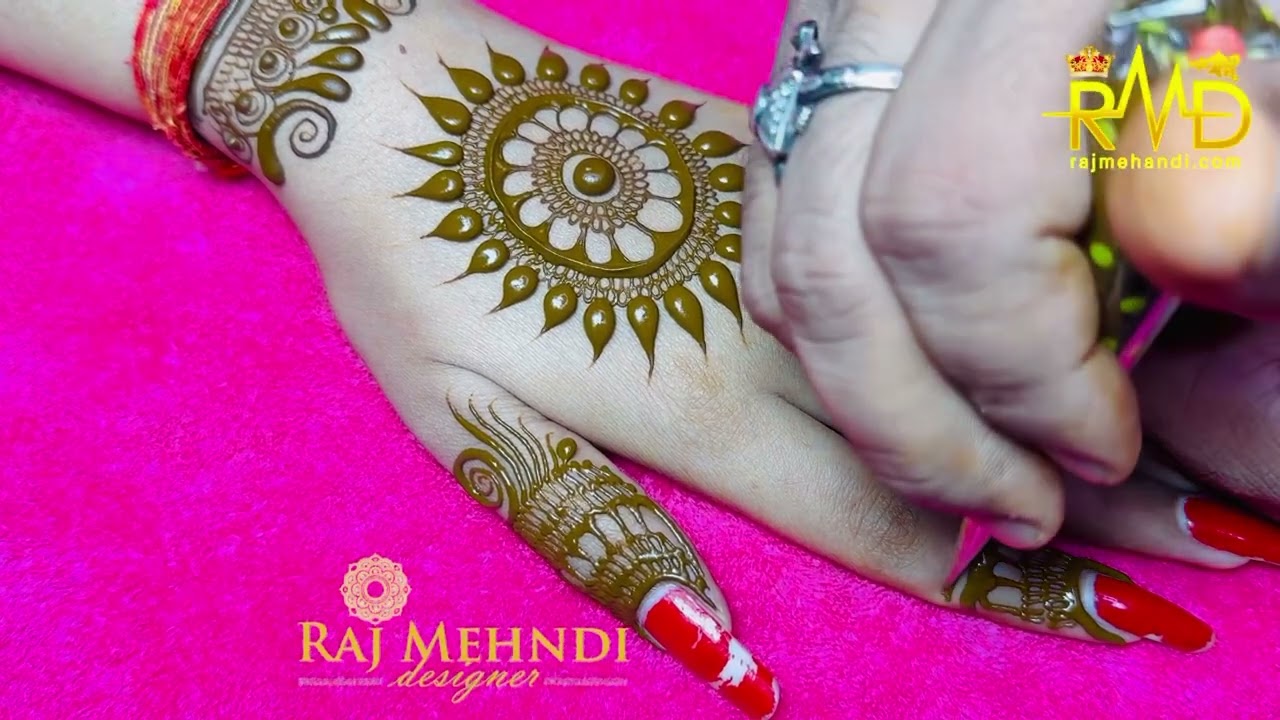 New Mehndi Class - 10 । New Back Hand Mehndi Design । मेहँदी कैसे सीखें । Raj Mehandi Designer